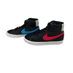 Nike Shoes Nike Blazer Mid 77 Black Fusion Red Blue Sneakers Size Youth 5.5